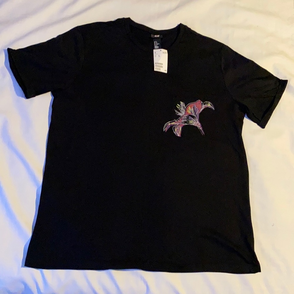 H&M Short Sleeve S/S Cotton T-Shirt With Print